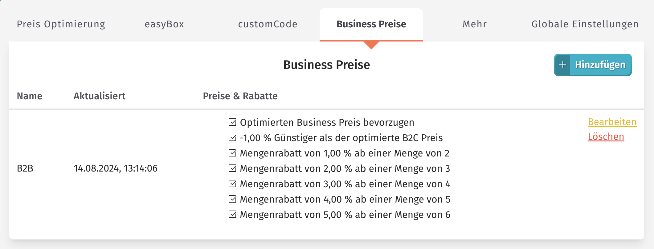 Amazon Business Preisregeln