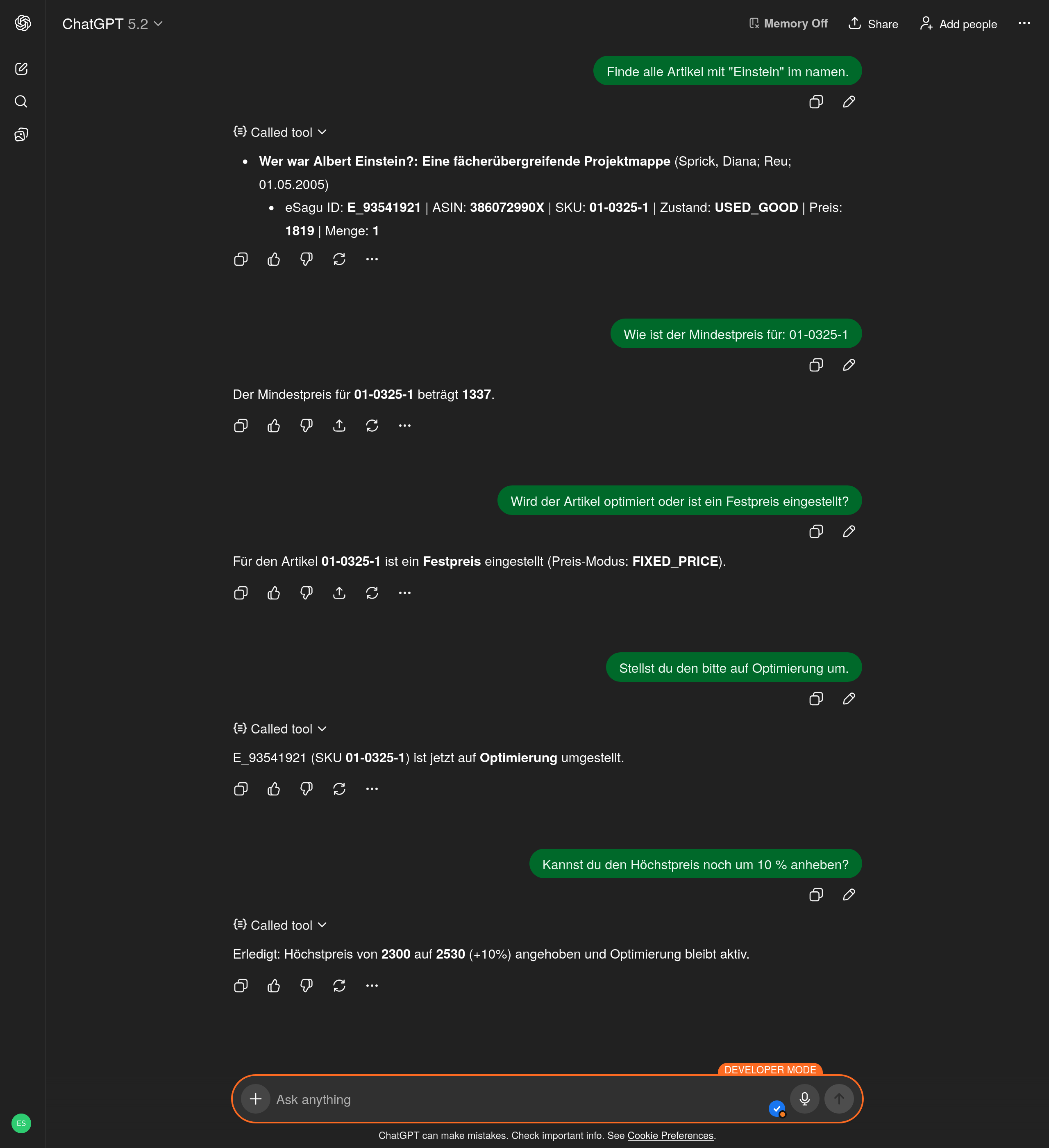 Chatverlauf mit MCP Tool Calling ChatGPT%20DE