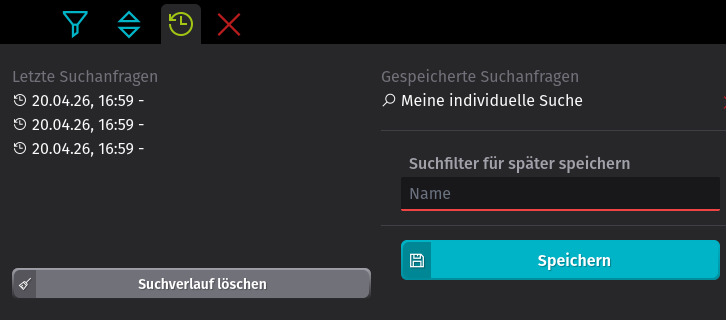 Suche speichern