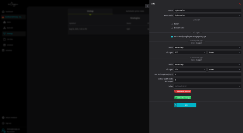 eSagu - Repricer for Kaufland - Central strategy management to adjust prices effectively