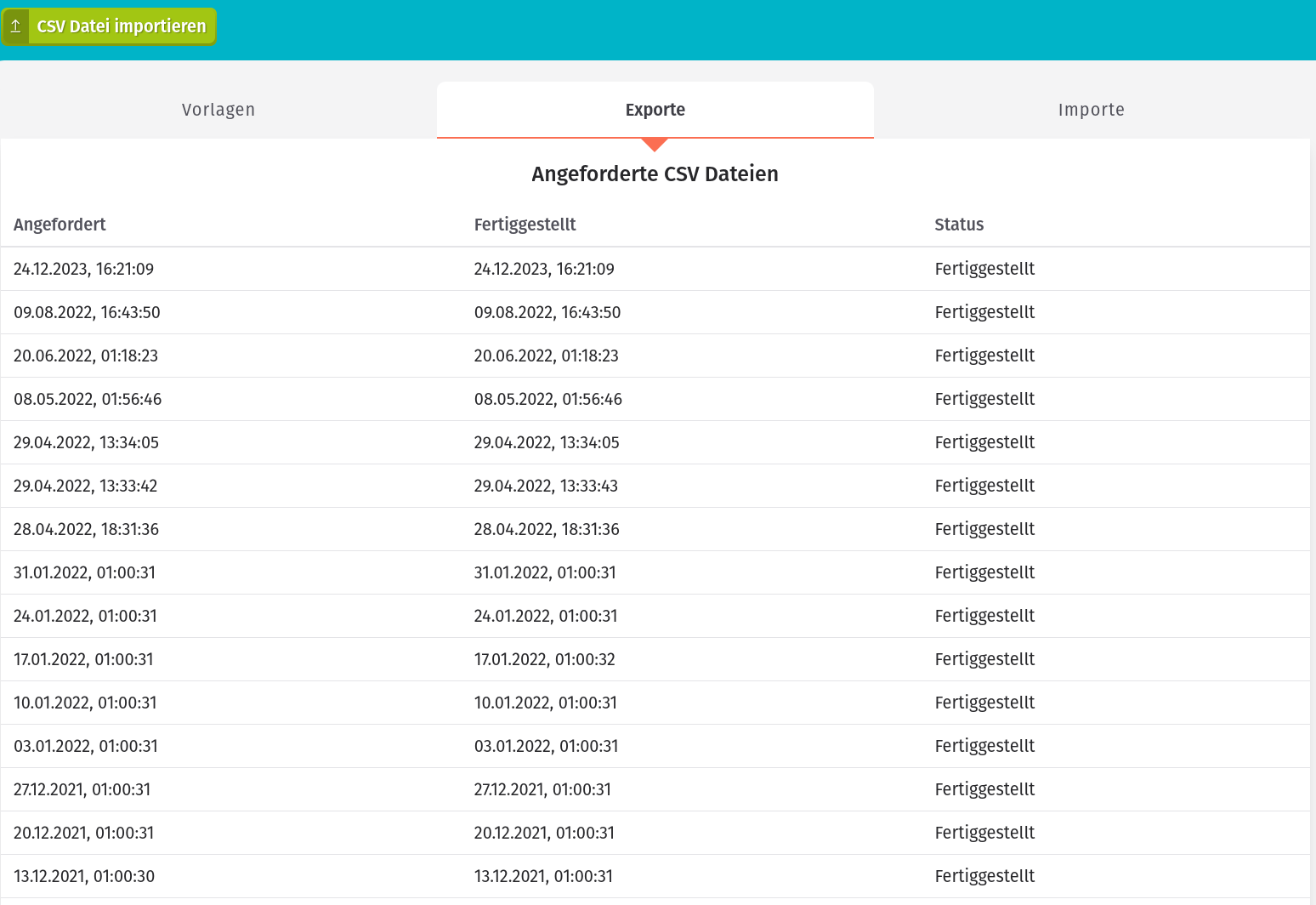 CSV-Datei exportieren