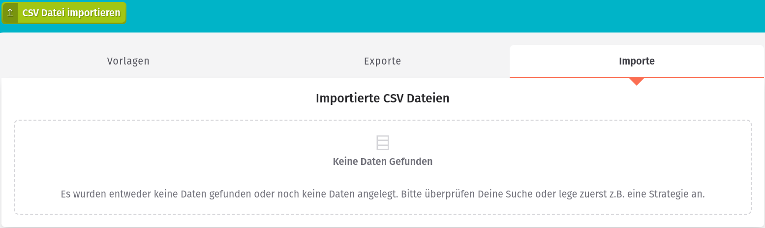CSV-Datei importieren