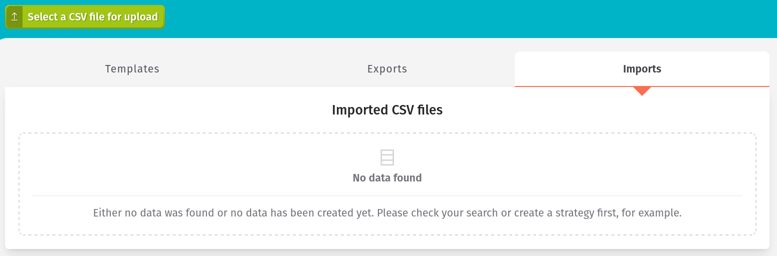 CSV Files - Import