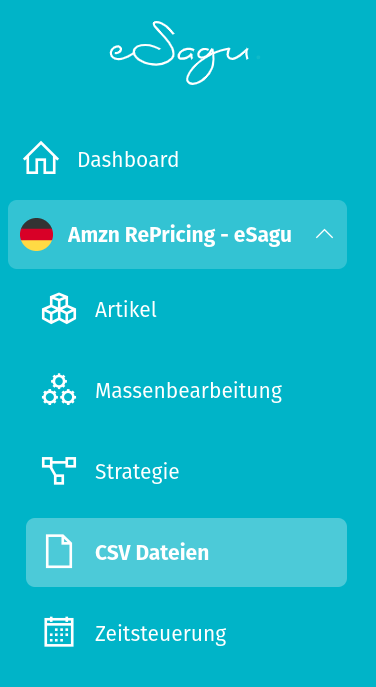 CSV Dateien - Navigationsmenü