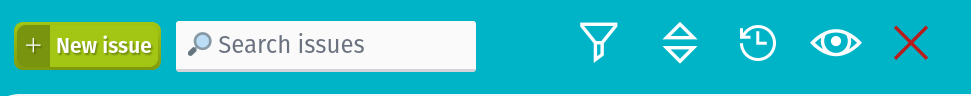 Create new issue button(left)