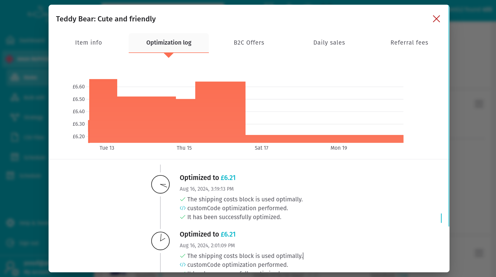 Optimization Log