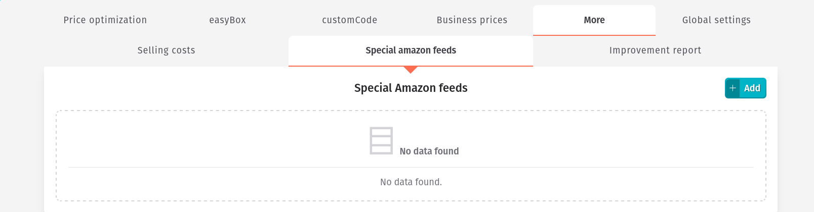 Strategies - More - Special Amazon Feeds
