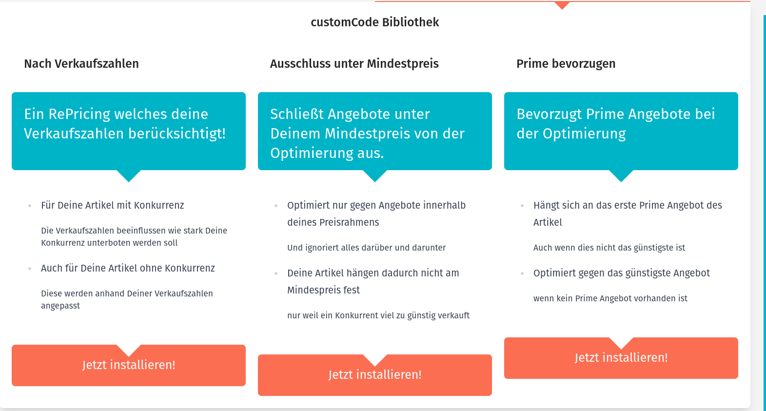 Strategie - customCode