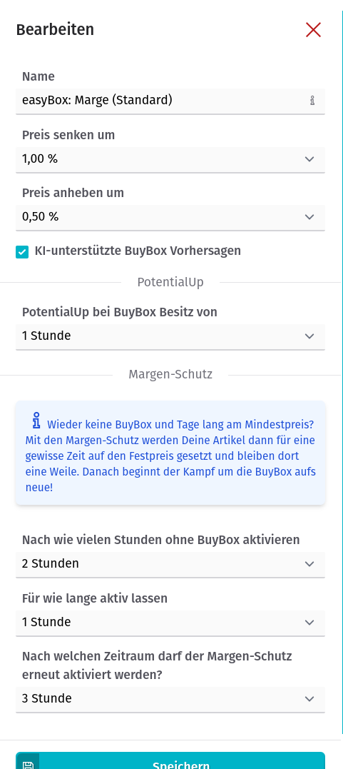 Strategie - easyBox - Marge