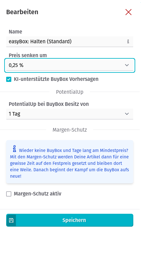 Strategie - easyBox - Halten