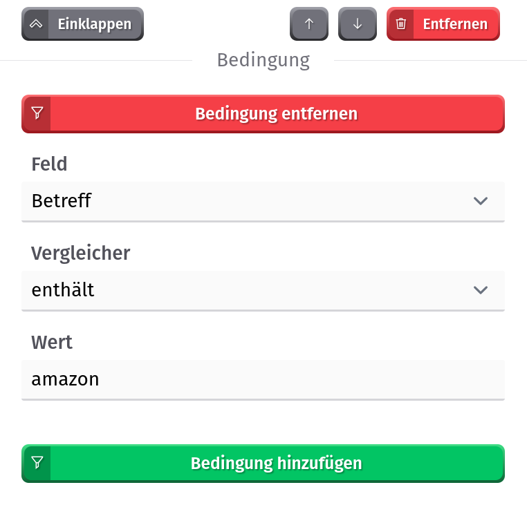 Vergleicher -  ENTHÄLT